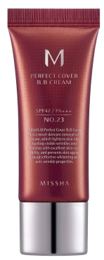 ВВ-крем для лица Missha M Perfect Cover BB Cream SPF 42 / PA +++ оттенок 23 Natural Beige 20 мл фото 7