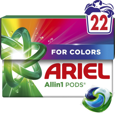 Капсули для прання Ariel Все-в-1 для кольорової білизни 22 шт.