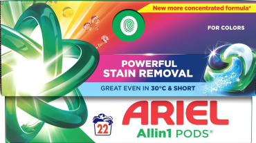 Капсули для прання Ariel Все-в-1 для кольорової білизни 22 шт. фото 1