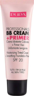 Крем-праймер Pupa ВВ Cream + Primer зволожуючий для комбінованої шкіри 01, 50 мл