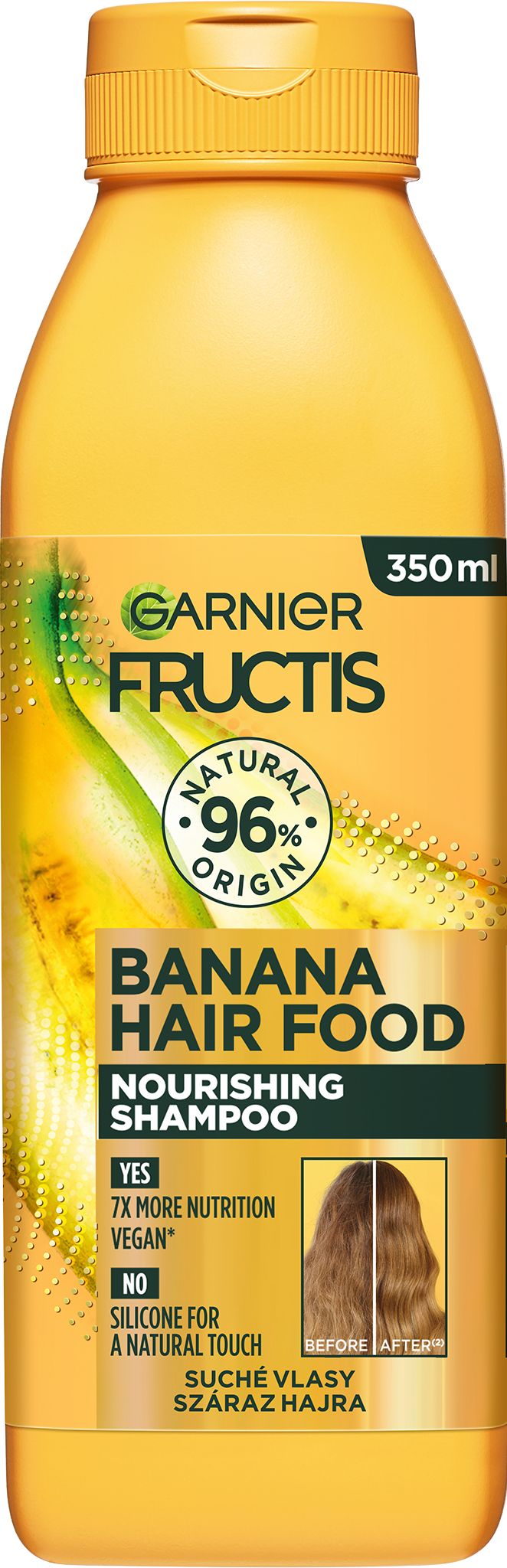 Шампунь Garnier Fructis Hair Food Banana живлення для сухого волосся 350 мл 1
