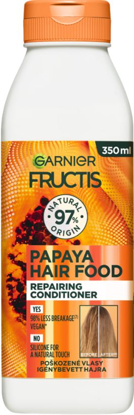 Бальзам-ополіскувач Garnier Fructis Hair Food Papaya відновлення для пошкодженого волосся 350 мл 1