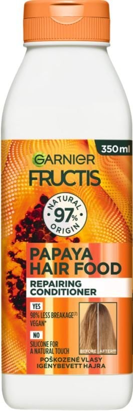Бальзам-ополіскувач Garnier Fructis Hair Food Papaya відновлення для пошкодженого волосся 350 мл
