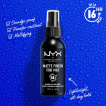 Фиксатор для макияжа NYX Professional Makeup Matte Finish Spray 60 мл фото 2