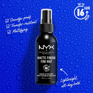 Фиксатор для макияжа NYX Professional Makeup Matte Finish Spray 60 мл фото 2