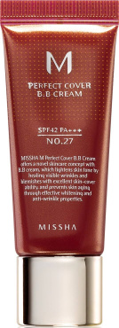 ВВ крем Missha Perfect Cover SPF42 светло-бежевый №13, 50 мл
