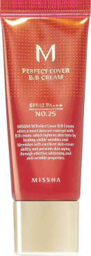 BB-крем для лица MISSHA Perfect Cover M тёплый беж № 25, 50 мл