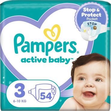Подгузники Pampers Active Baby Размер 3 (6-10 кг) 54 шт. фото 13