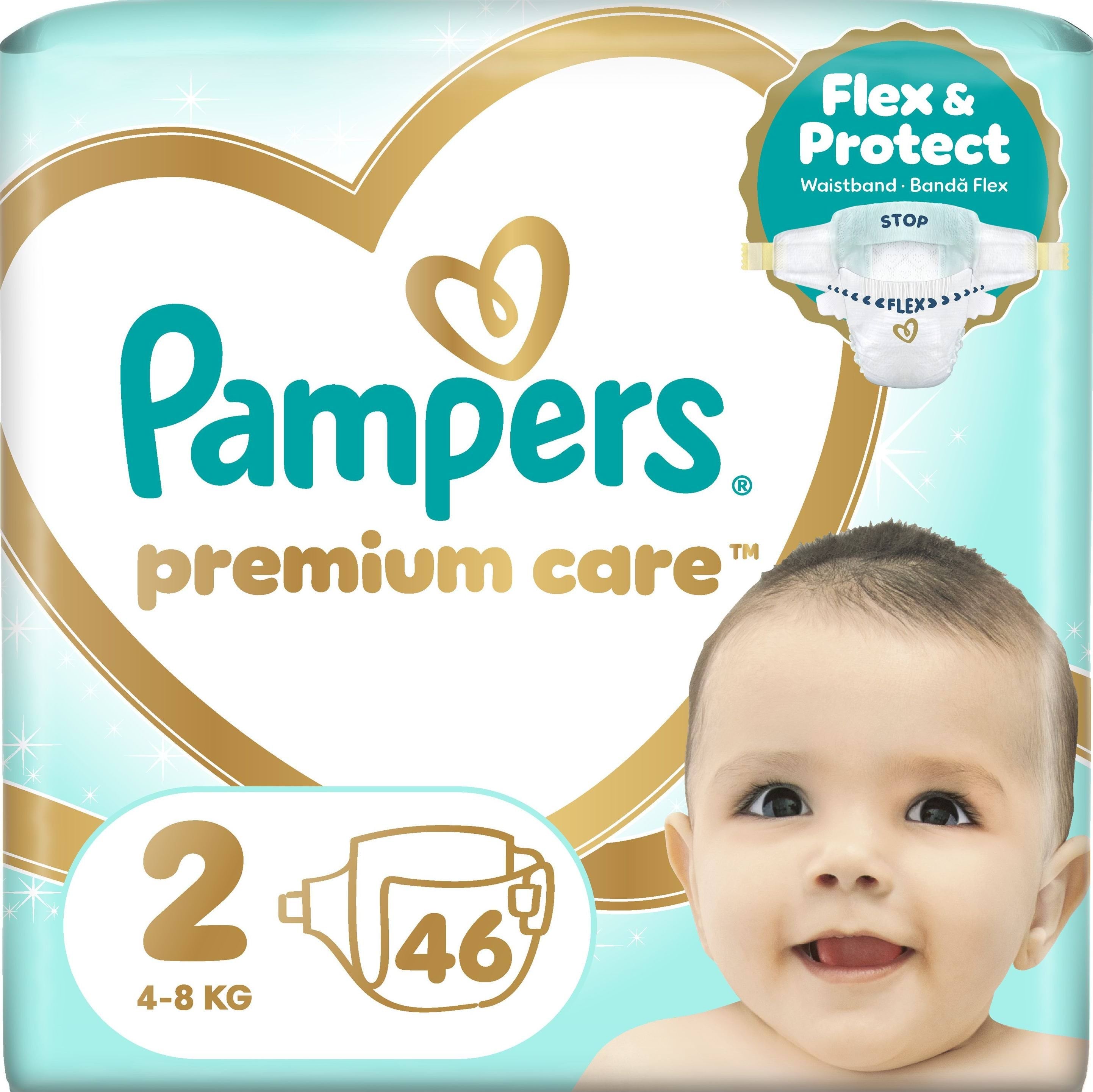 Підгузки Pampers Premium Care Розмір 2 (4-8 кг) 46 шт.