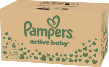 Підгузки Pampers Active Baby Розмір 6 (13-18 кг) 128 шт.
