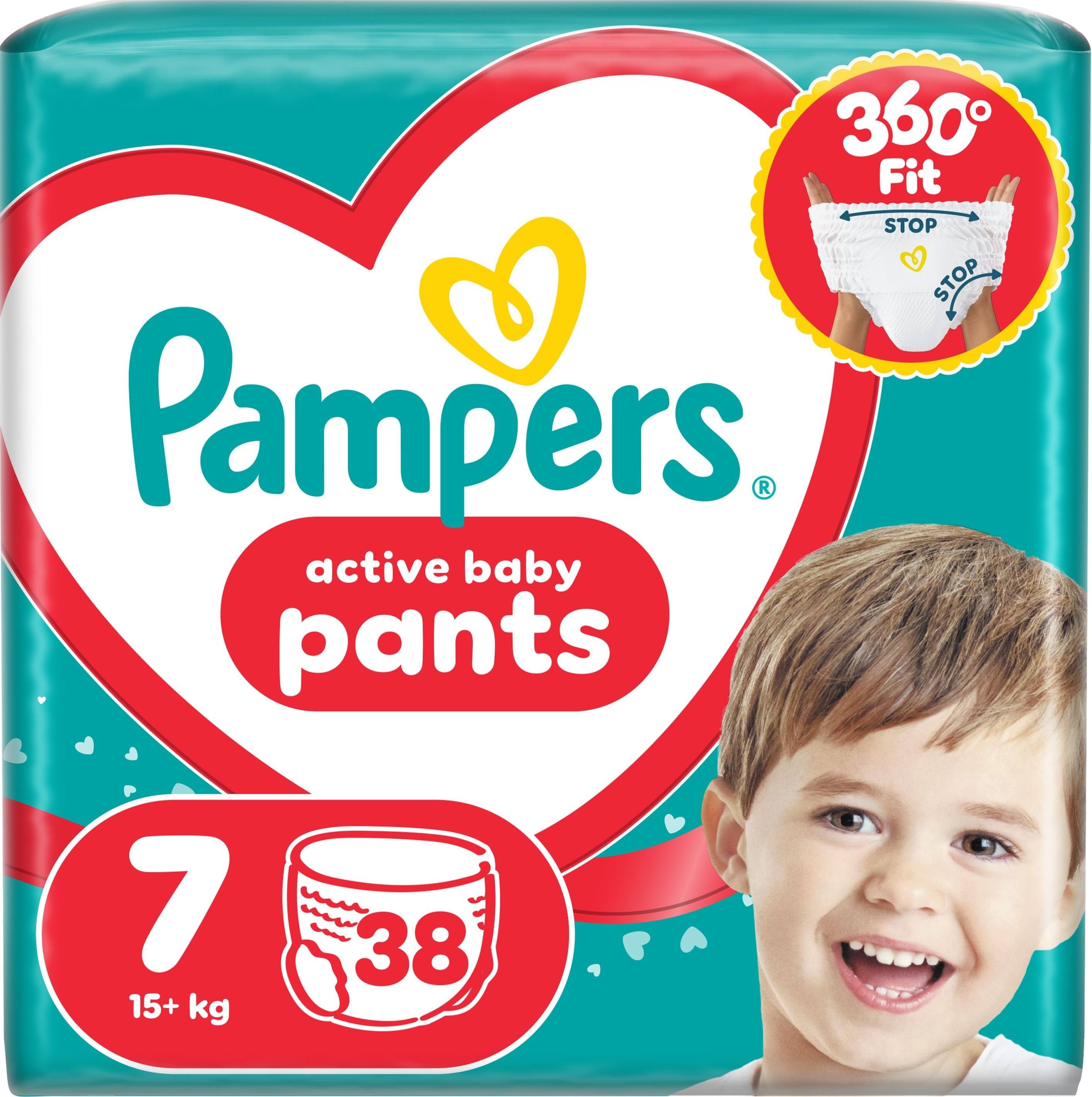 Підгузки-трусики Pampers Active Baby Pants Розмір 7 (15+ кг) 38 шт.