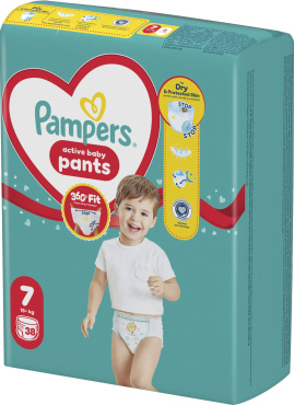 Подгузники-трусики Pampers Active Baby Pants Размер 7 (15+ кг) 38 шт.