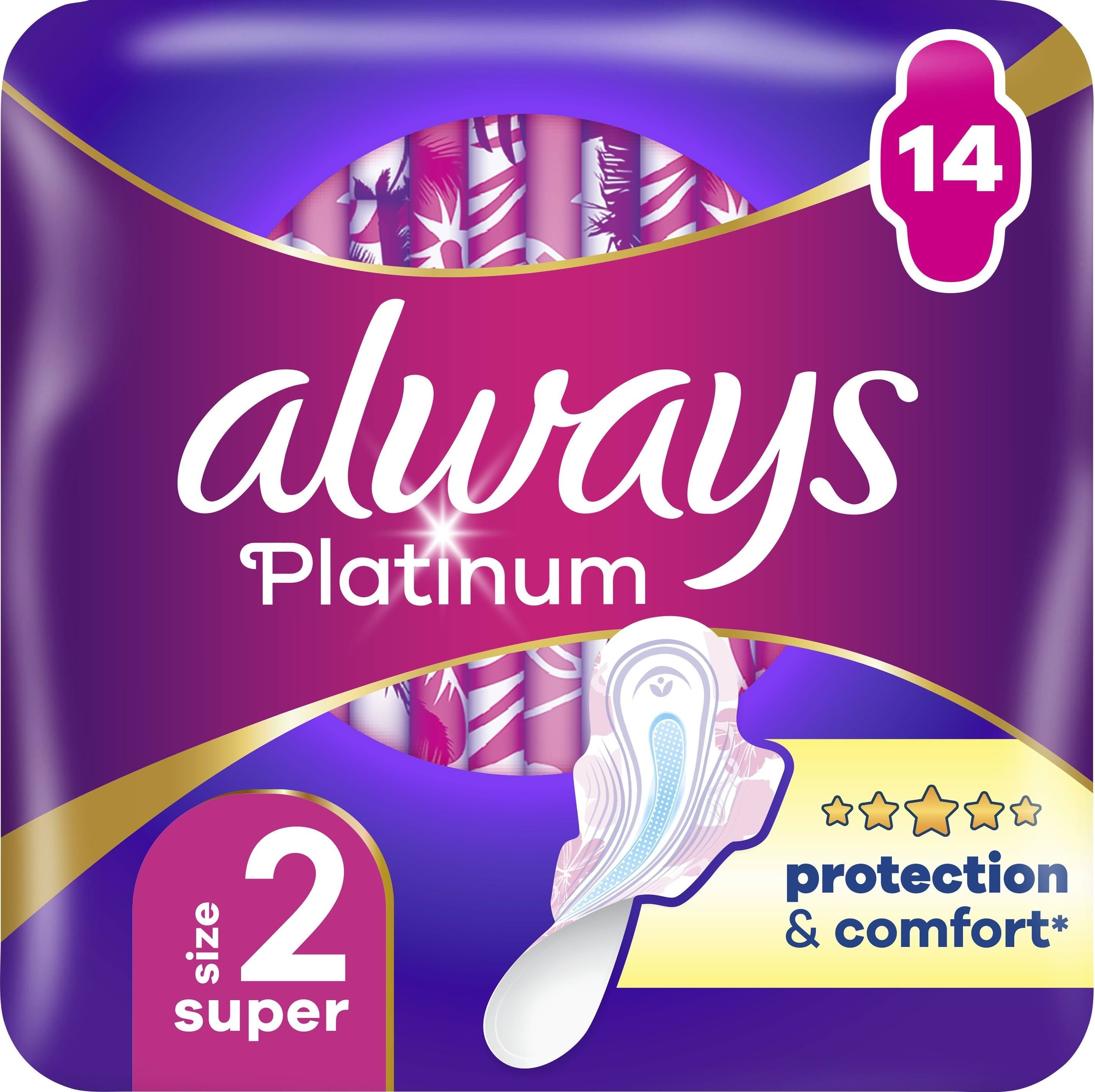Гігієнічні прокладки Always Platinum Super (Розмір 2) 14 шт.