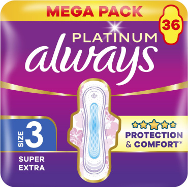 Гігієнічні прокладки Always Platinum Super Extra (Розмір 3) 36 шт. фото 6