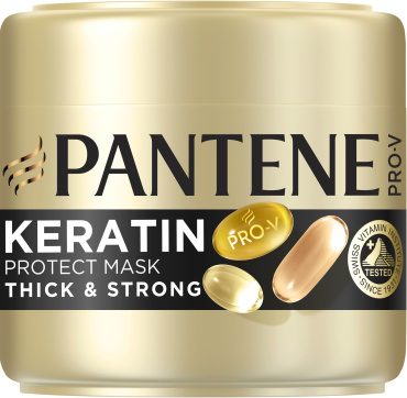 Маска для волос с кератином Pantene Pro-V Густые и крепкие 300 мл фото 1