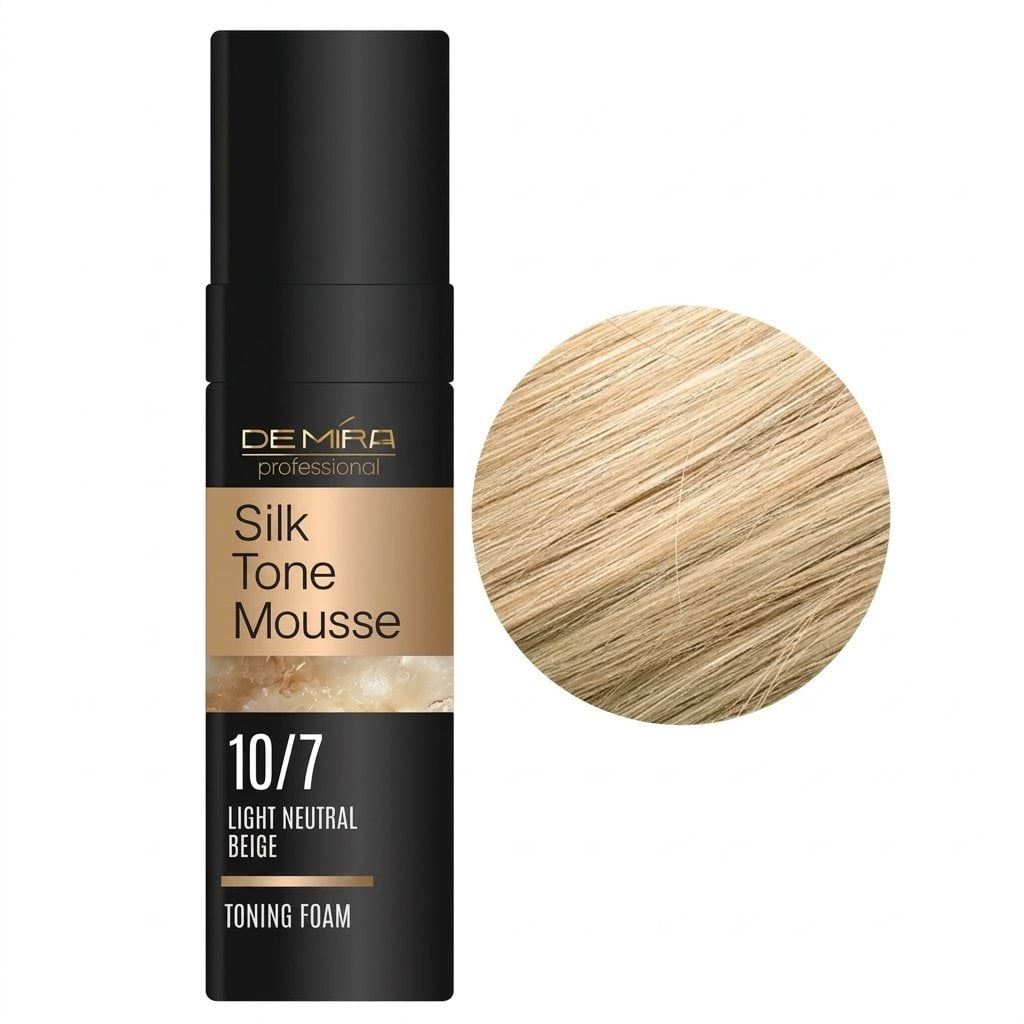Тонирующая пенка DeMira Professional SilkTone Mousse оттенок 10/7 Светлый натурально-бежевый 120 мл фото 1