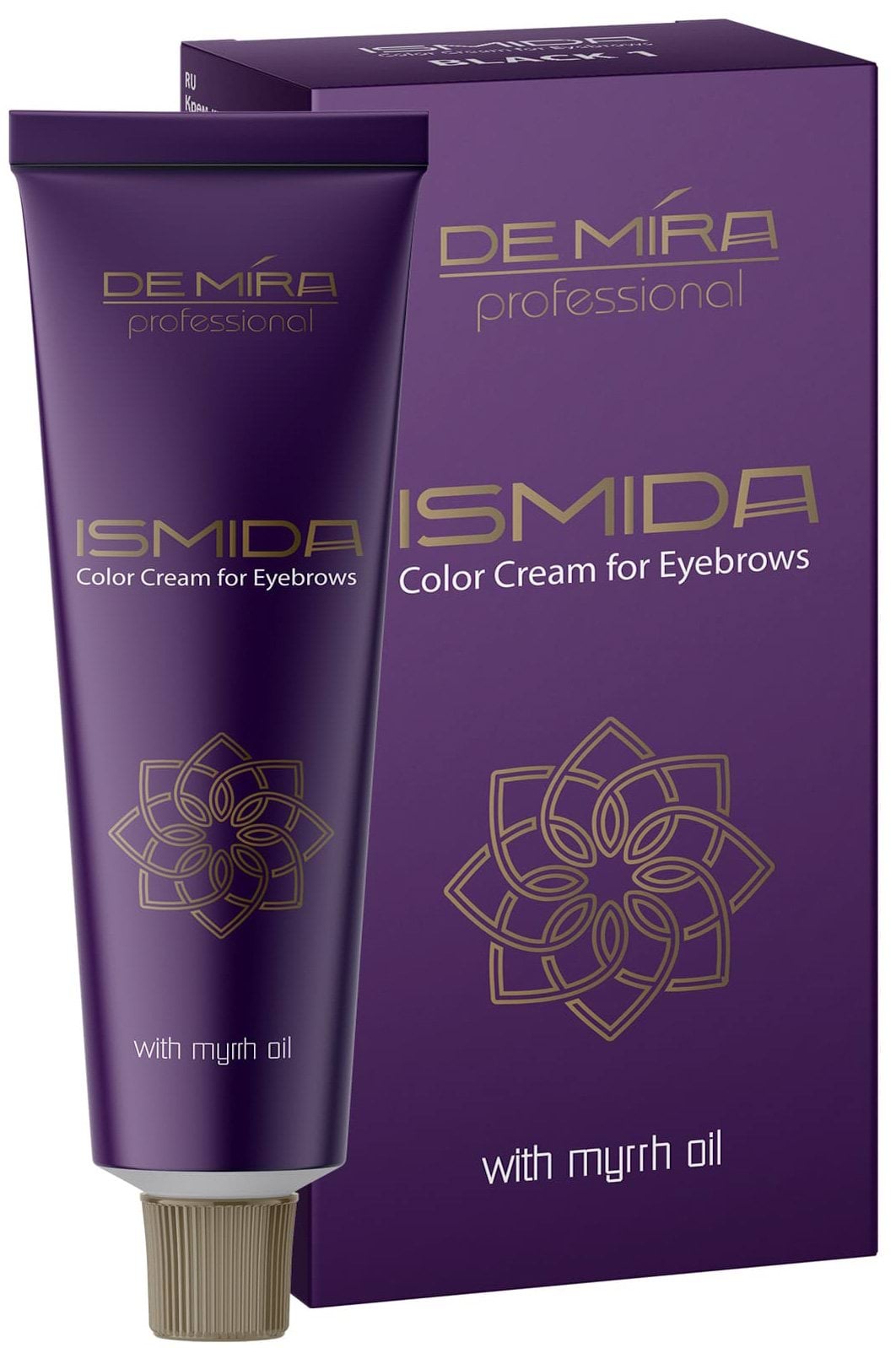 DeMira Professional Ismida Крем-фарба для брів, Чорна 1, 20 мл 1