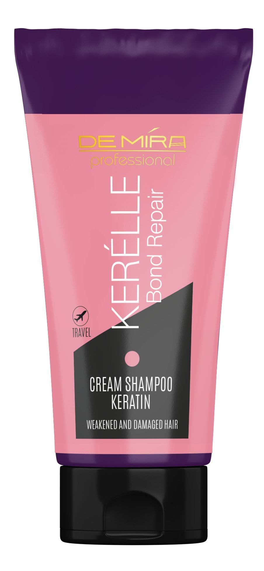 Крем-шампунь DeMira Professional Kerelle Bond Repair Cream Keratin Shampoo для ослабленого та пошкодженого волосся 90 мл