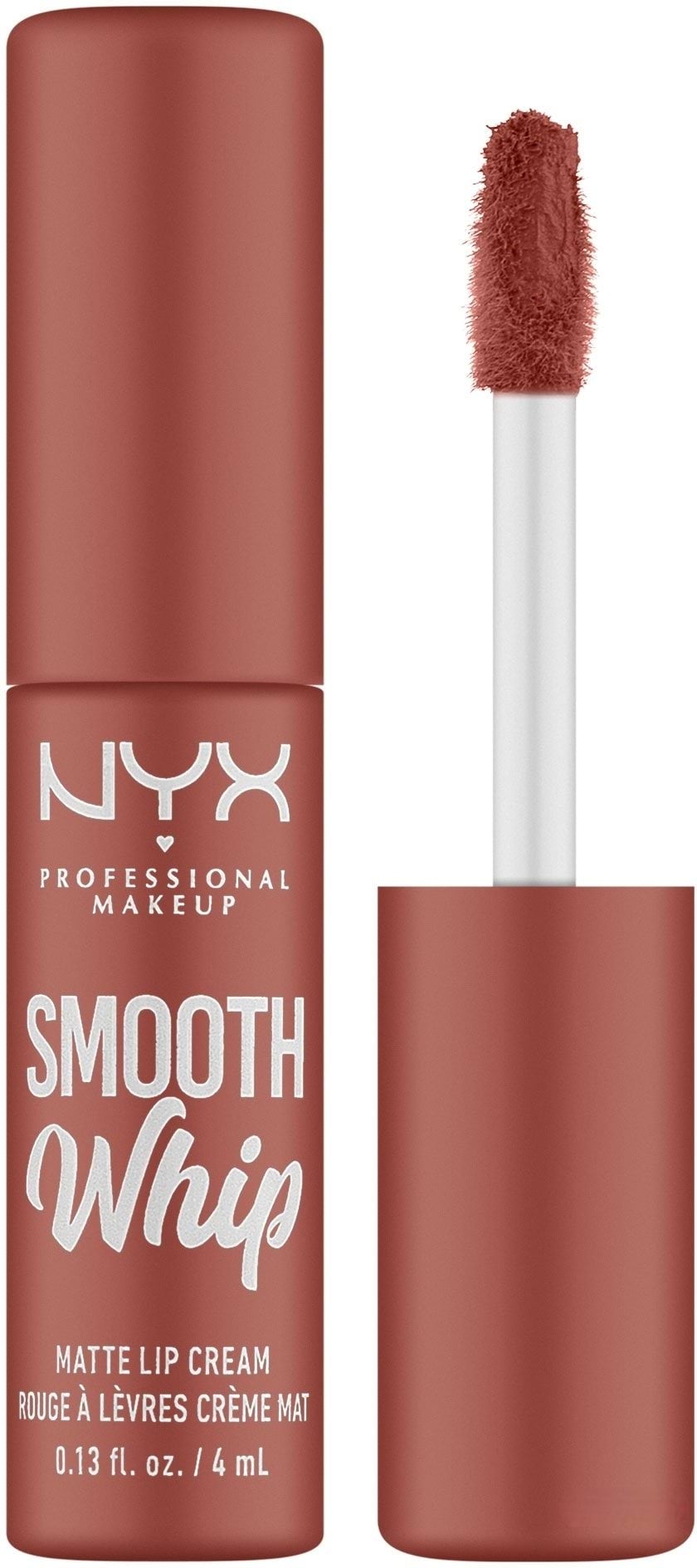 Помада для губ NYX Professional Makeup Smooth Whip Matte Lip Cream кремовая жидкая матовая 04 Teddy Fluff 4 мл фото 1