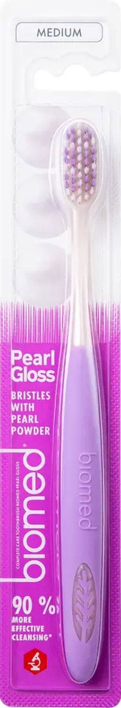BioMed зубна щітка PEARL GLOSS Medium лавандова 2