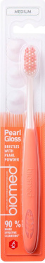 Зубна щітка BioMed PEARL GLOSS Medium помаранчева фото 4