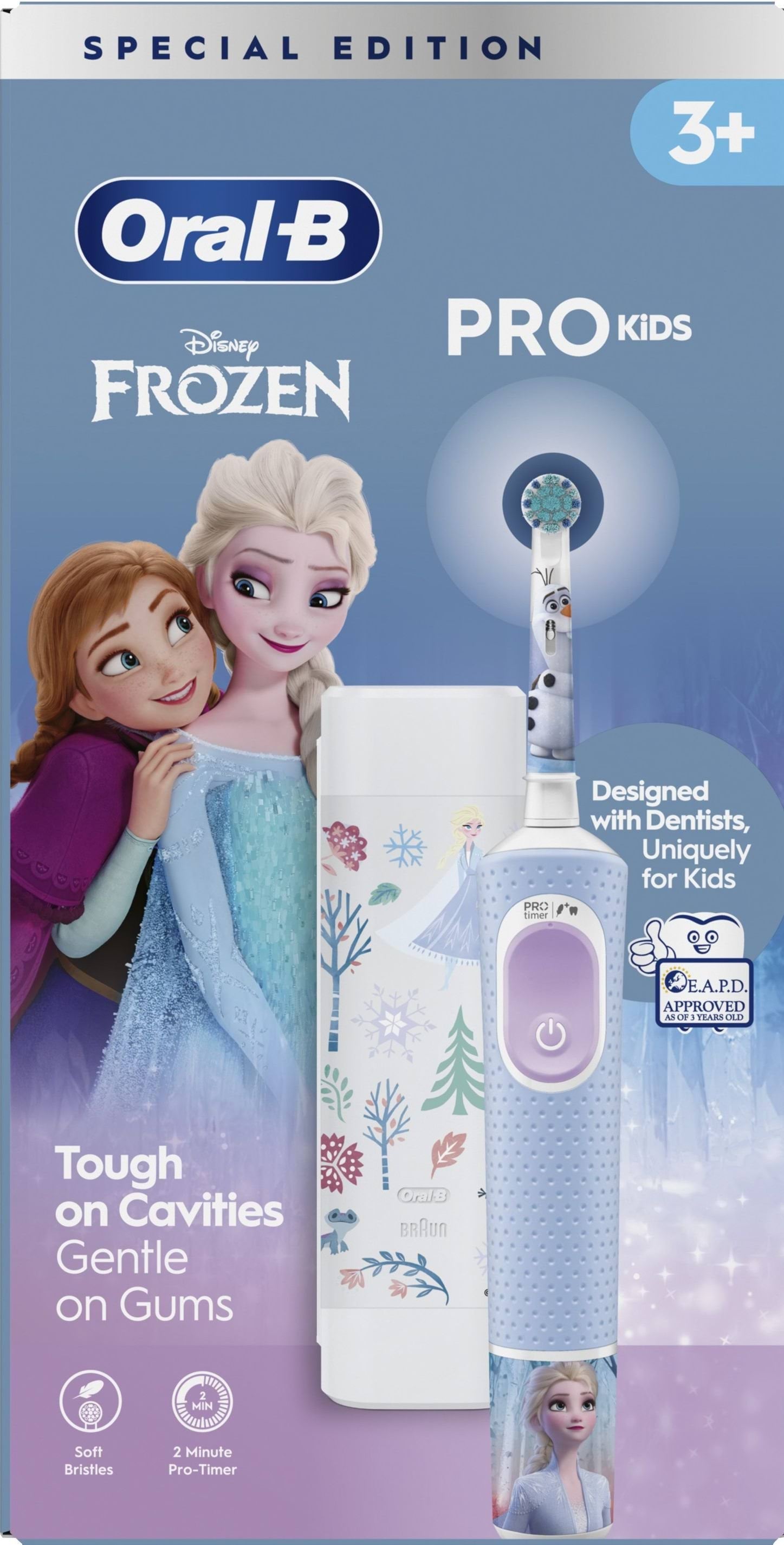 Електрична зубна щітка Oral-B Pro Kids «Крижане серце» + Футляр 4