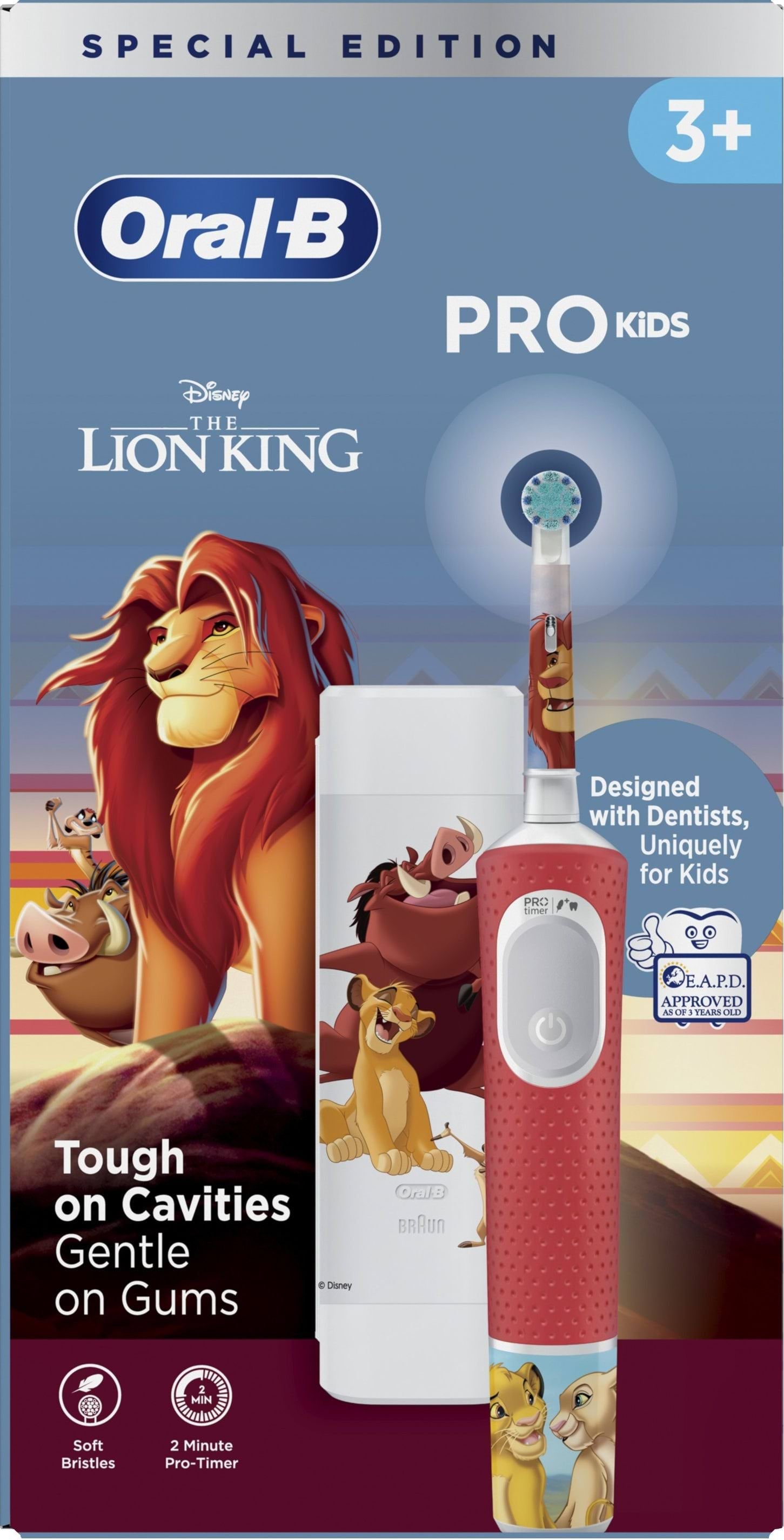 Електрична зубна щітка Oral-B Pro Kids «Король Лев» + Футляр 7