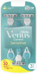 Одноразовые станки для бритья (бритвы) женские Venus 3 Sensitive, 3 шт.