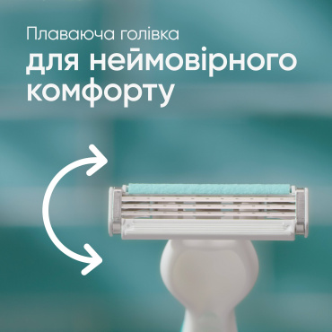 Одноразовые станки для бритья (бритвы) женские Venus 3 Sensitive, 3 шт. фото 4