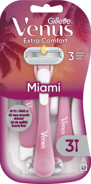 Одноразовые станки для бритья (бритвы) женские Venus Smooth Miami 3 шт. фото 6