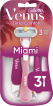 Одноразовые станки для бритья (бритвы) женские Venus Smooth Miami 3 шт.