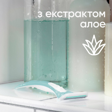 Одноразові станки для гоління (бритви) жіночі Venus Smooth Sensitive 3 шт. фото 4