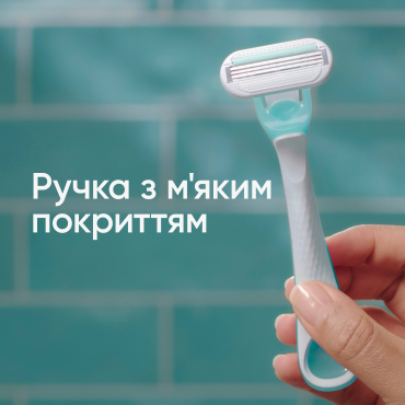 Одноразові станки для гоління (бритви) жіночі Venus Smooth Sensitive 3 шт. фото 5