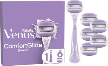 Станок для бритья женский (бритва) Venus ComfortGlide Breeze с 6 сменными картриджами фото 1