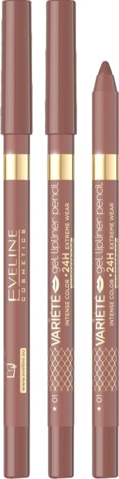 Олівець для губ Eveline Variete Gel Lipliner Pencil Waterproof 01, 1.2 г 1