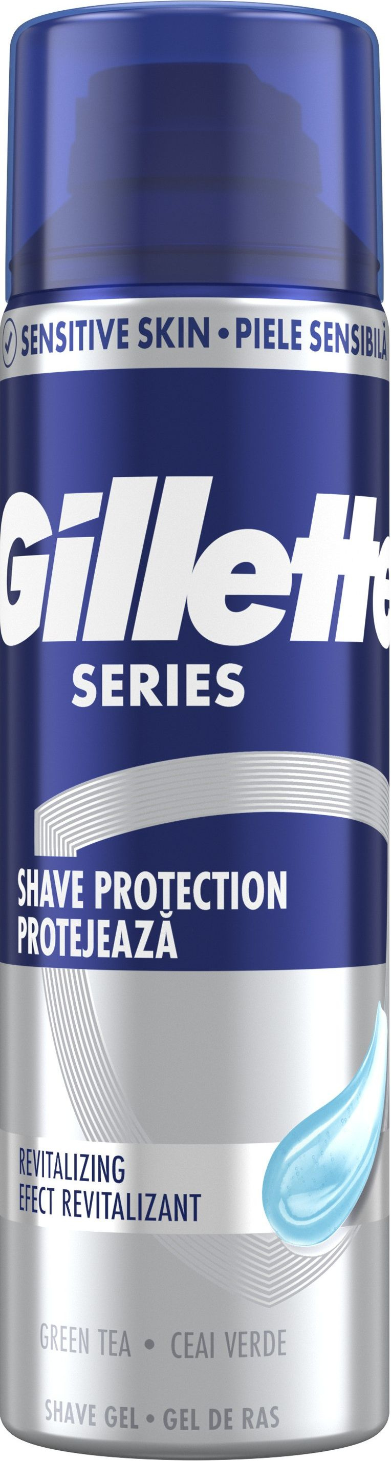 Гель для гоління Gillette Series Відновлюючий із зеленим чаєм 200 мл 1