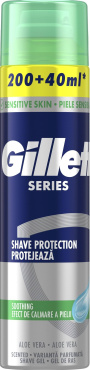 Гель для гоління Gillette Series для чутливої ​​шкіри з алое вера 240 мл фото 5