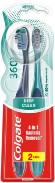 Зубная щётка Colgate 360 Суперчистота всей ротовой полости 2 шт.