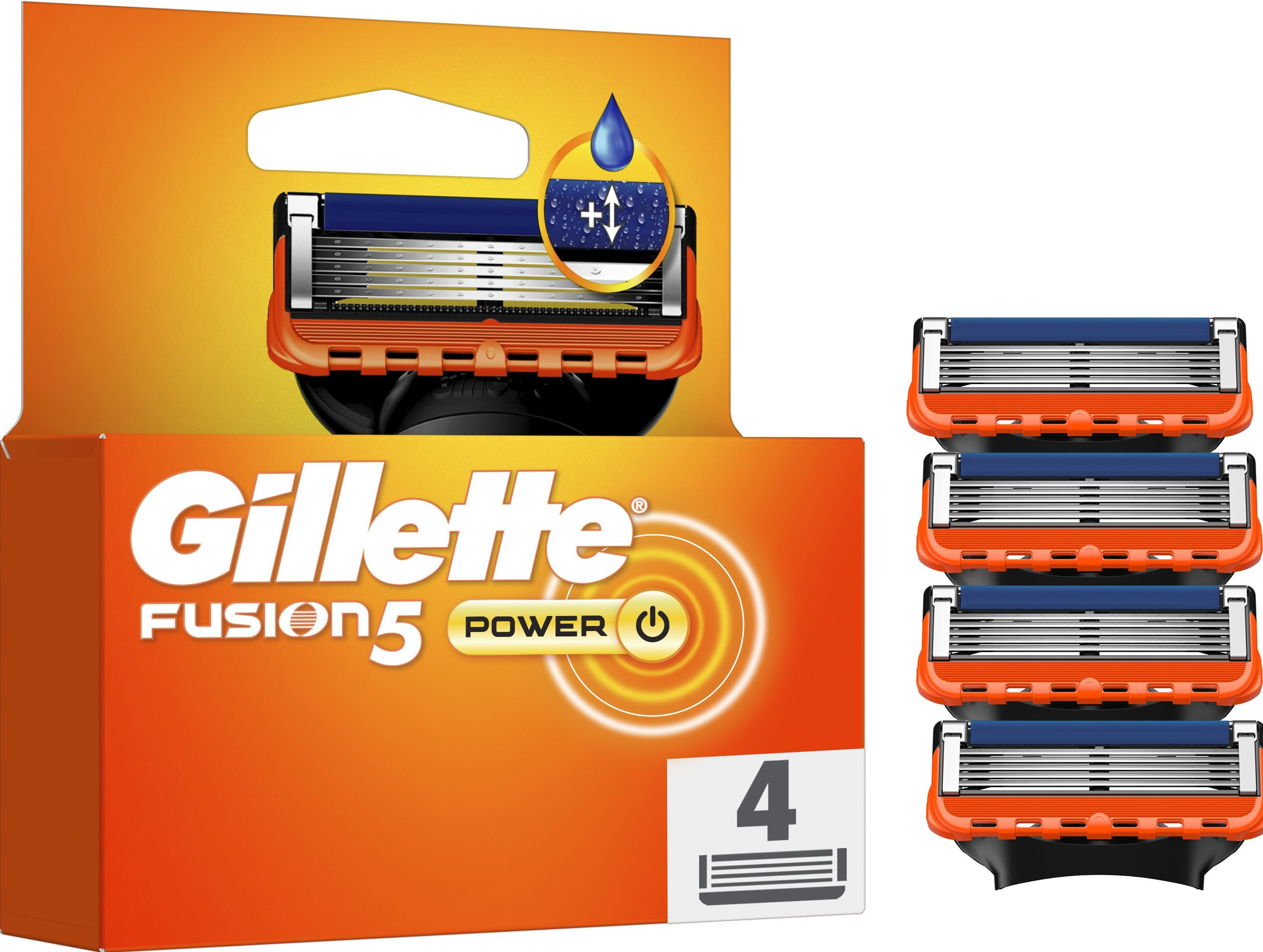 Змінні картриджі для гоління (леза) чоловічі Gillette Fusion5 Power 4 шт.
