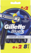 Одноразові станки для гоління (бритви) чоловічі Gillette Blue 3 Comfort Slalom 8 шт. фото 1
