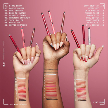 Олівець для губ NYX Professional Makeup Line Loud 03 Goal Crusher 1.2 г фото 2
