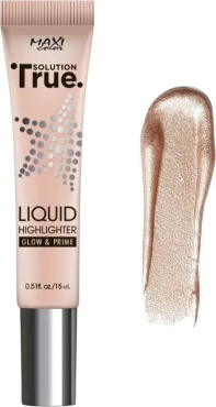 Хайлайтер для лица Maxi Color True Solution Liquid 01 Розовая жемчужина 15 мл фото 1