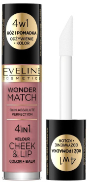 Тінт Eveline Cosmetics Wonder Match 4 в 1 для губ і щік 02, 4.5 мл