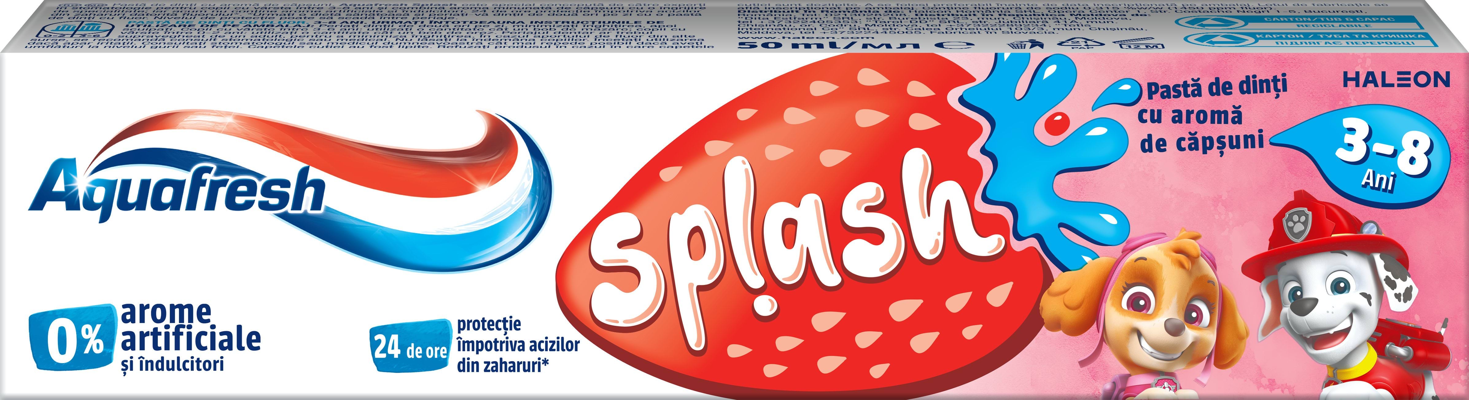 Зубна паста Aquafresh Splash для дітей 3-8 років 50 мл