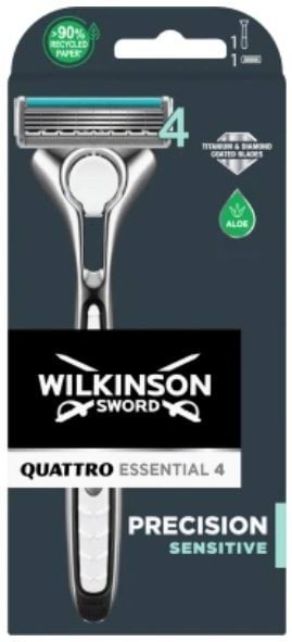 Wilkinson Quattro Titanium Essential станок +1 картридж, 4леза
