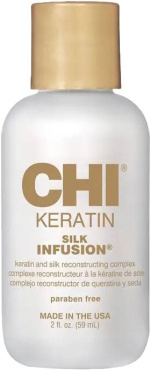Рідкий шовк для волосся CHI Keratin Silk Infusion з керативном 59 мл