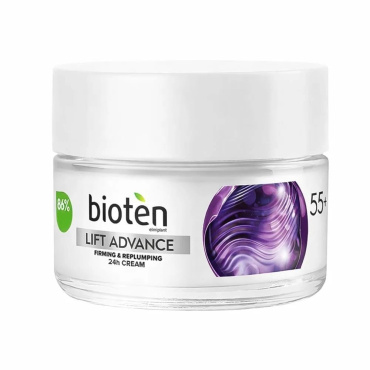 Крем для обличчя BIOTEN Lift Advance Firming & Replumping 24h Cream 55+, 50 мл