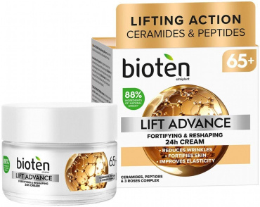 Крем для обличчя BIOTEN Lift Advance Fortifying & Reshaping 24h Cream 65+, 50 мл