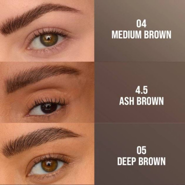 Средство для бровей 2 в 1 Maybelline New York Brow Inserts фиксирующий гель и фломастер 05 Deep Brown 1.25 мл фото 2