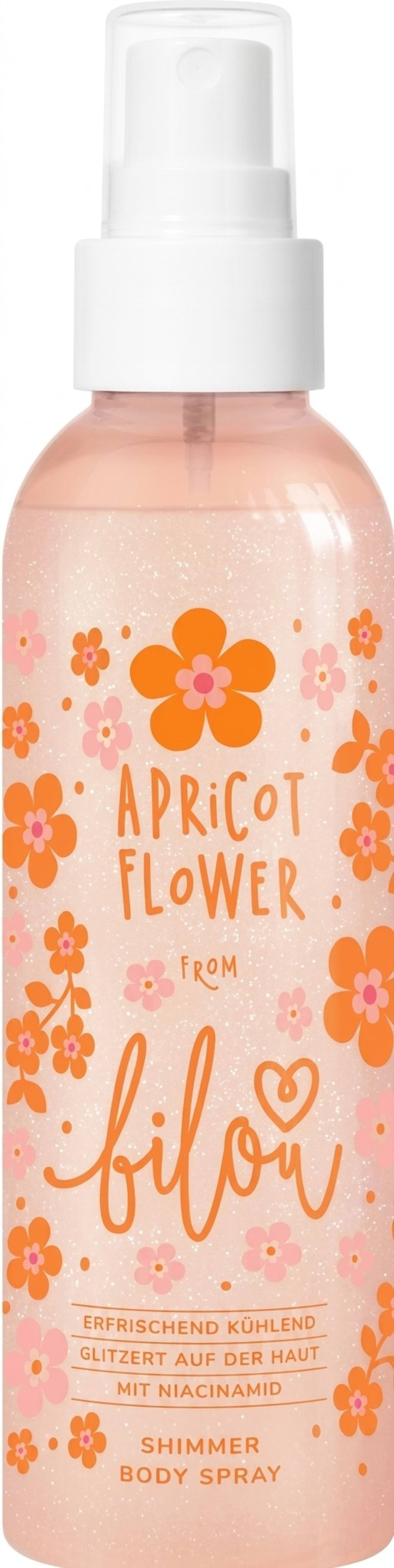 Спрей для тіла з шиммером Bilou Apricot Flower 150 мл